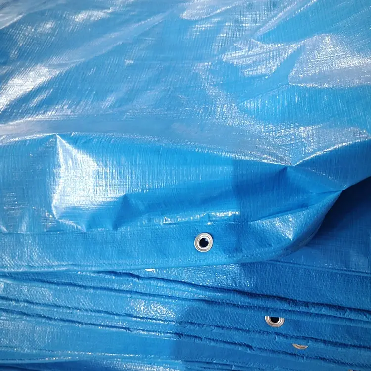 Синий 150GSM PE Tarpaulin