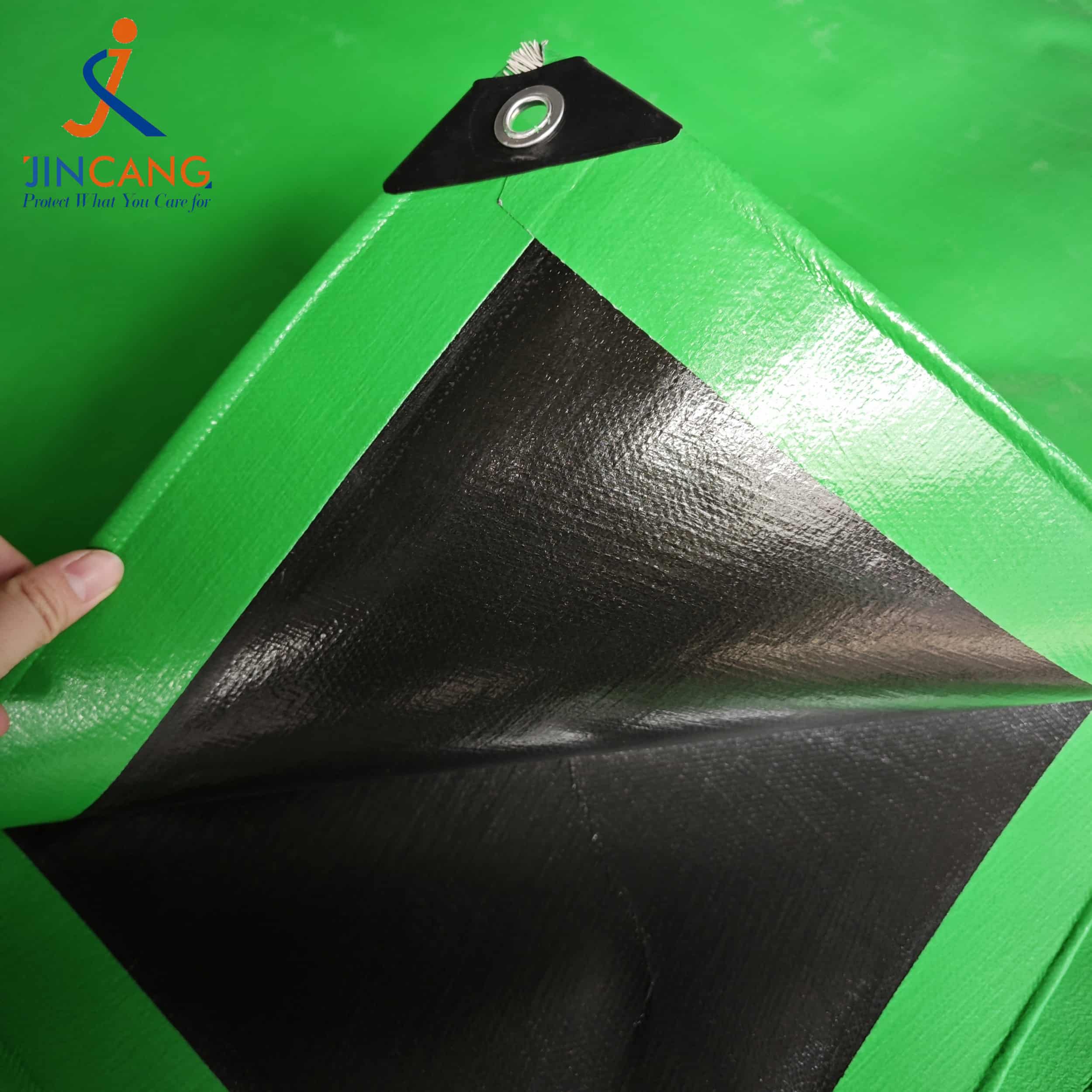 Зеленый цвет травы, брезент PE Virgin 300 Gsm Зеленый цвет травы, брезент PE Virgin 300 Gsm