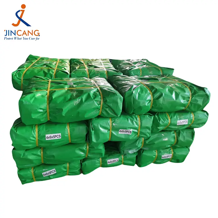 Трава зеленый 300 GSM Virgin PE Tarpaulin