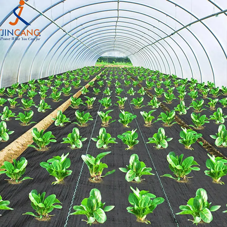 Геотекстильный травяной барьер Черный барьерный коврик для сорняков