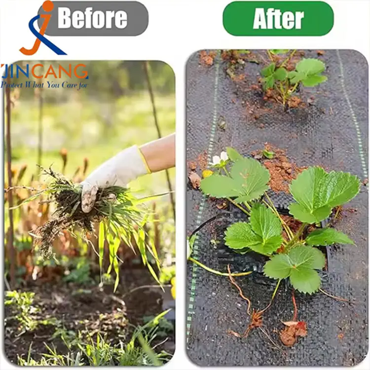 Геотекстильный травяной барьер Черный барьерный коврик для сорняков